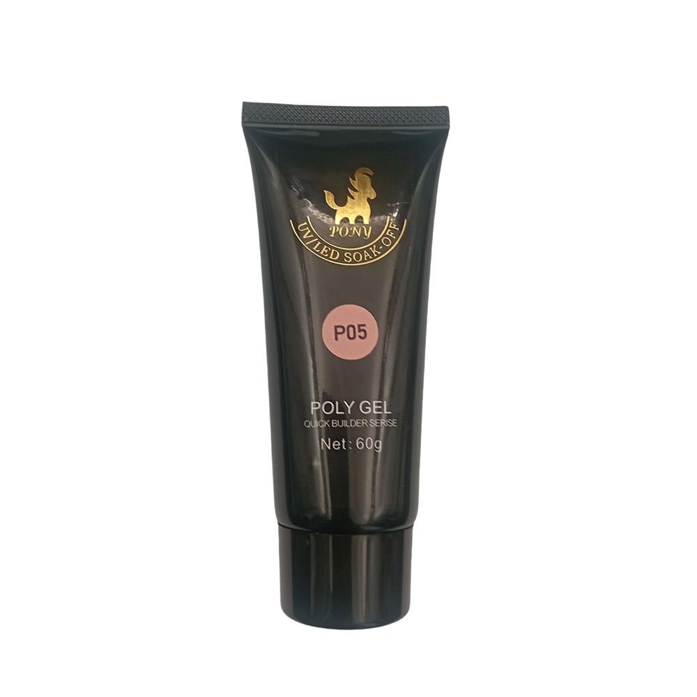 پلی ژل هلویی تیره پونی 60 گرم P05