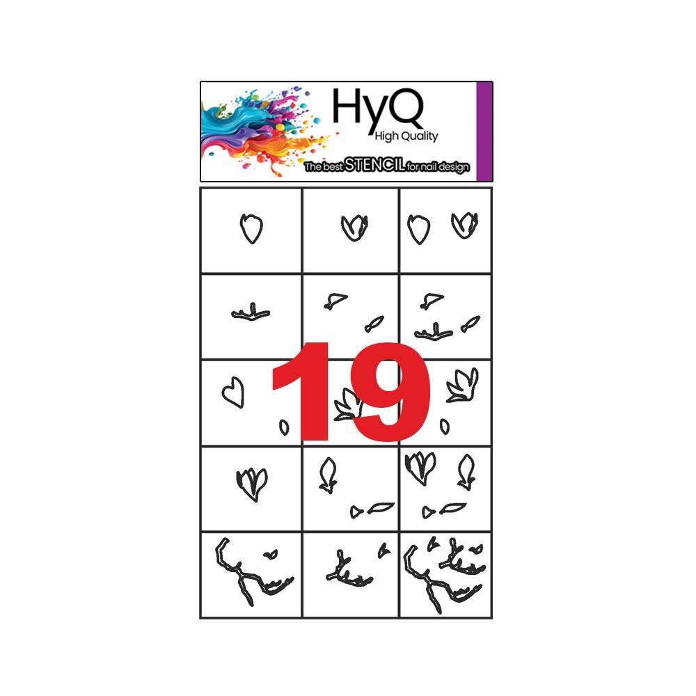 استنسیل ناخن مخصوص ایر براش های‌کیو ( کد19)
