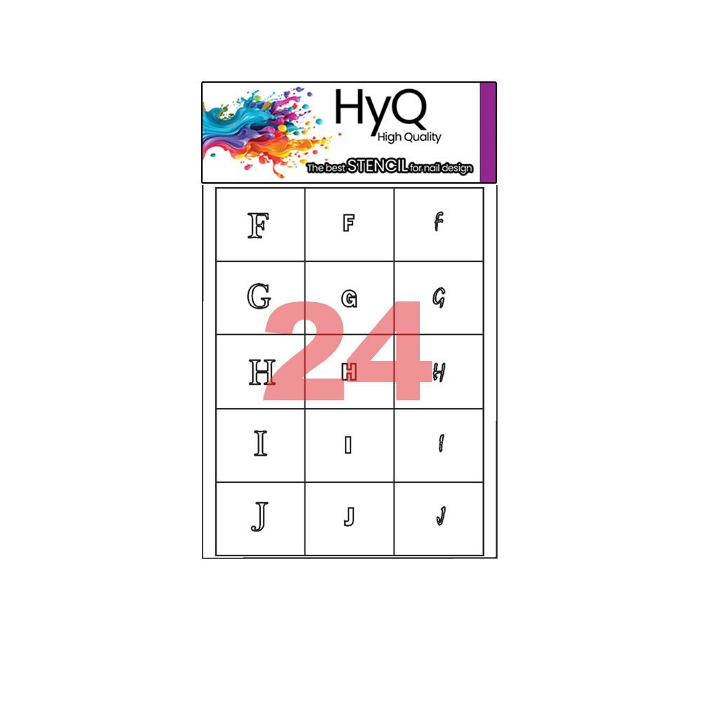 استنسیل ناخن مخصوص ایر براش های‌کیو ( کد24)