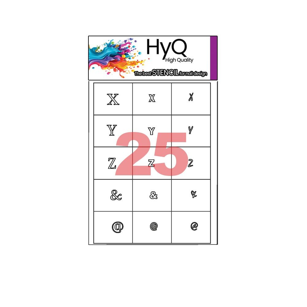 استنسیل ناخن مخصوص ایر براش های‌کیو ( کد25)