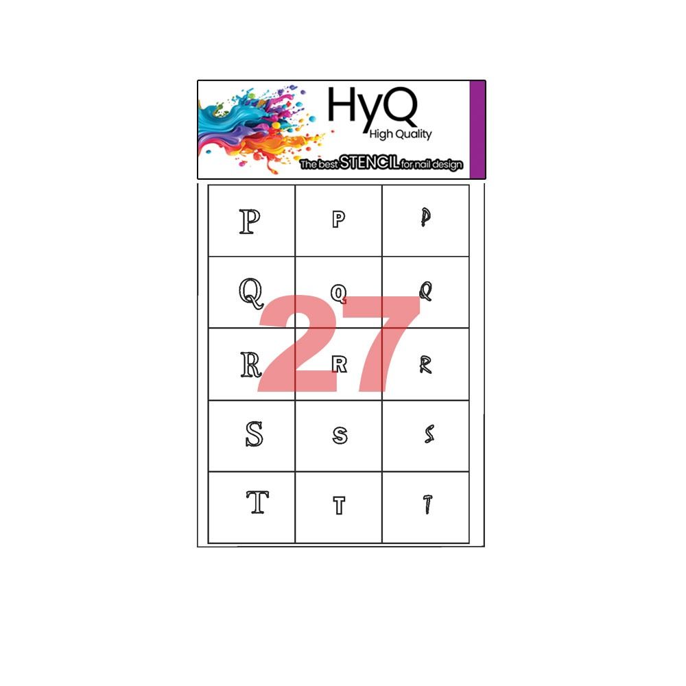 استنسیل ناخن مخصوص ایر براش های‌کیو ( کد27)