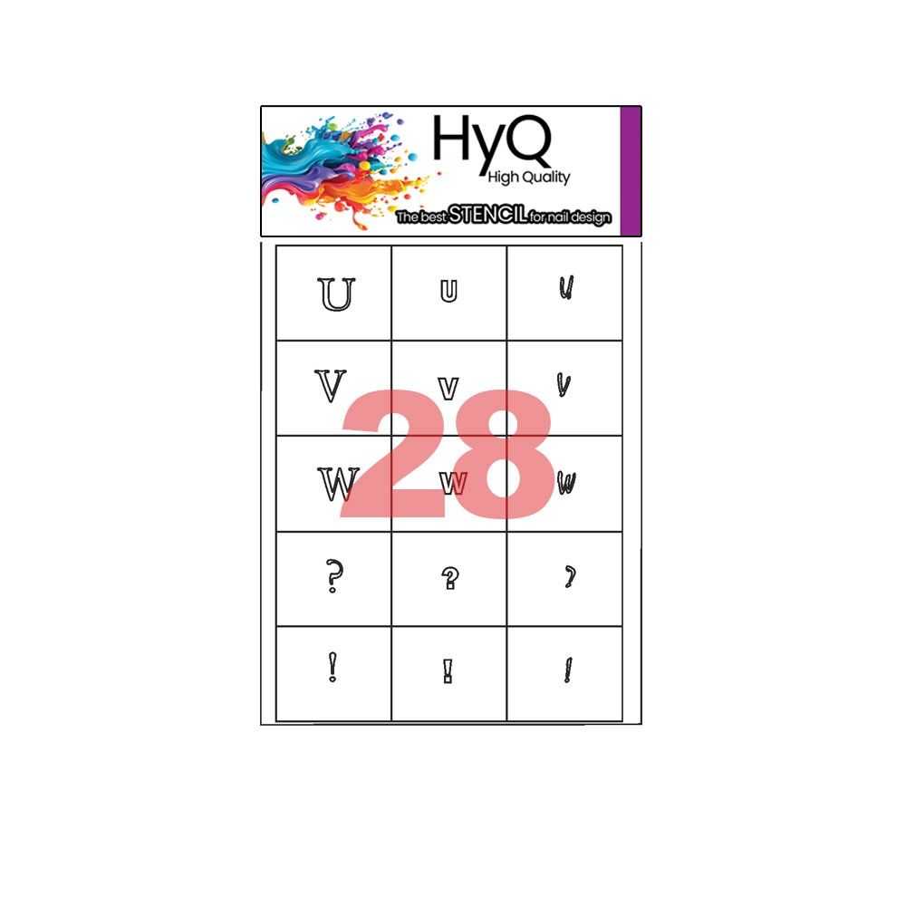استنسیل ناخن مخصوص ایر براش های‌کیو ( کد28)