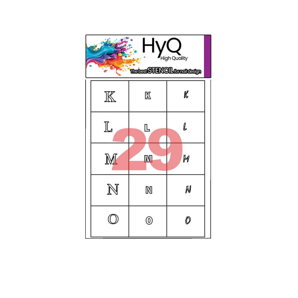 استنسیل ناخن مخصوص ایر براش های‌کیو ( کد29)