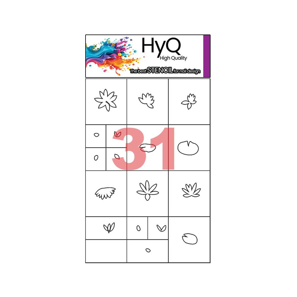 استنسیل ناخن مخصوص ایر براش های‌کیو ( کد31)