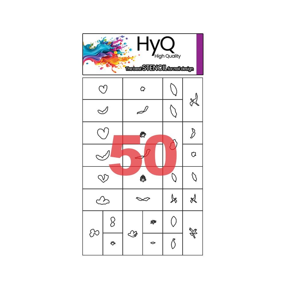 استنسیل ناخن مخصوص ایر براش های‌کیو ( کد50)