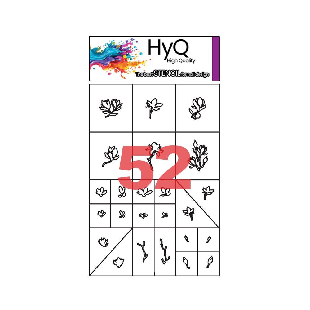 استنسیل ناخن مخصوص ایر براش های‌کیو ( کد52)