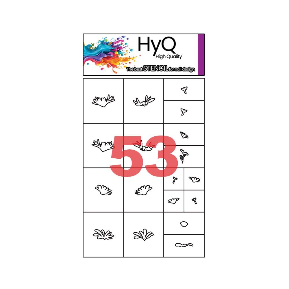 استنسیل ناخن مخصوص ایر براش های‌کیو ( کد53)