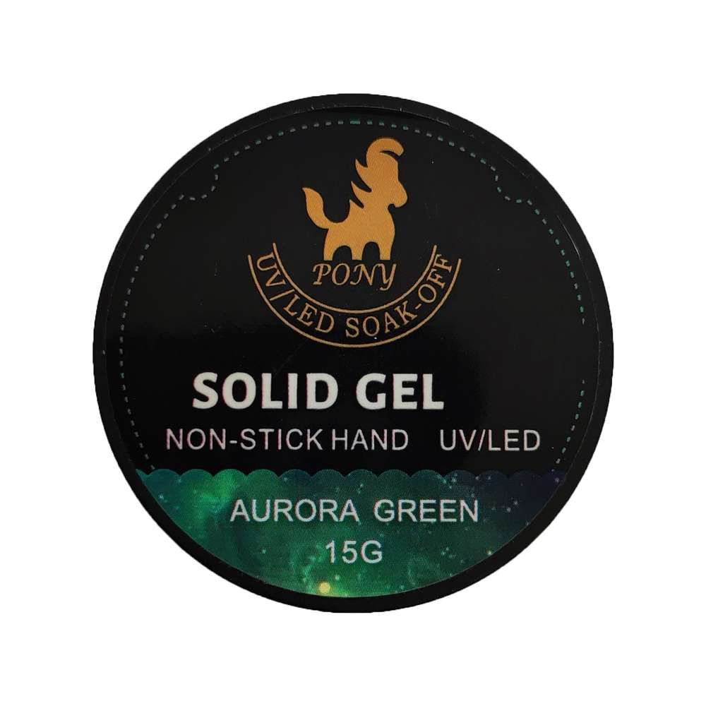 سالید ژل Aurora Green پونی 15 گرم