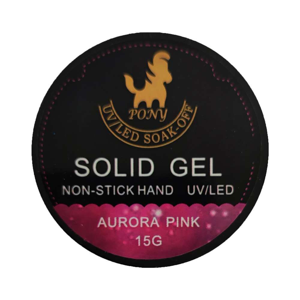 سالید ژل Aurora Pink پونی 15 گرم