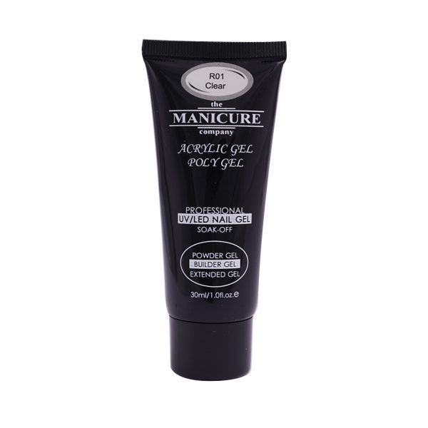 پلی ژل مانیکور کلیر 30 گرم Manicure Acrylic Gel Poly Gel Clear R01