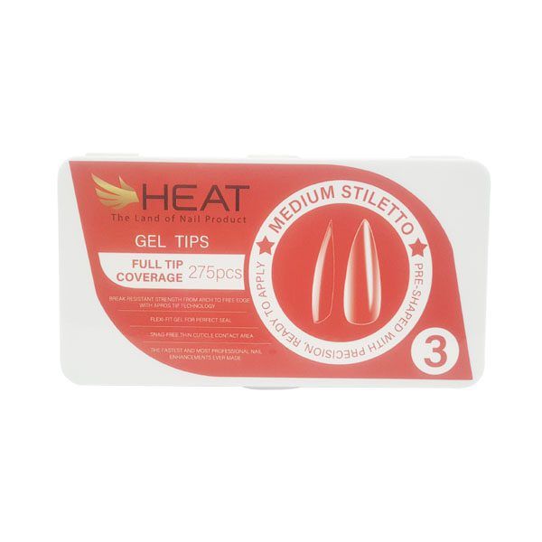 تیپ ژل (ژلیکس) هیت 275 عددی شماره 3 Medium Stiletto