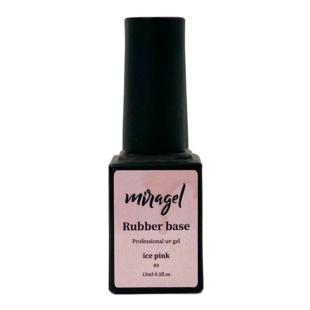 رابر بیس Ice Pink میراژل 15 میل 03