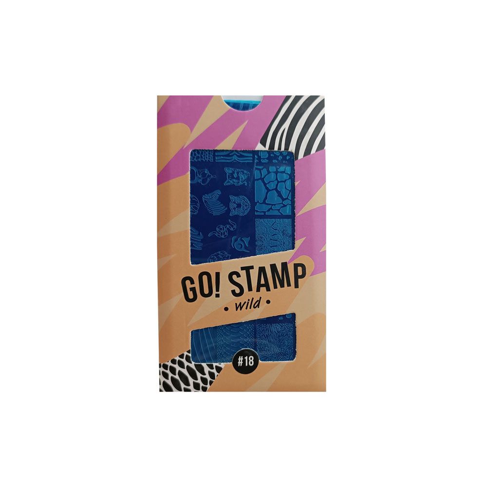 شابلون گو استمپ مخصوص طراحی ناخن کد 18#