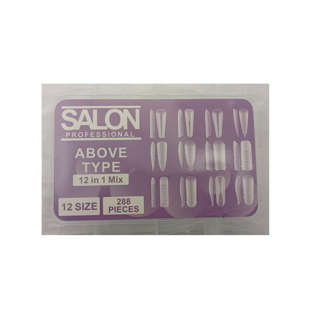 قالب کاشت ناخن میکس سالن 288 عددی یاسی (ABOVE TYPE)