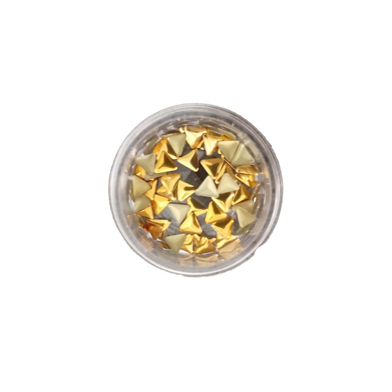 دیزاین فلزی طلایی طرح مثلث کوچک کد 03