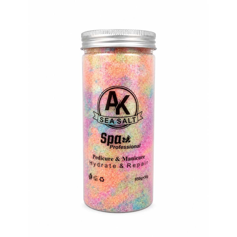 نمک پدیکور AK هفت رنگ (850 گرم)