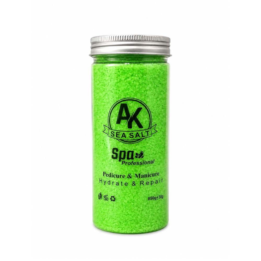 نمک پدیکور AK سبز (850 گرم)